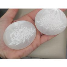 Szelenit marokkő lótuszvirággal 