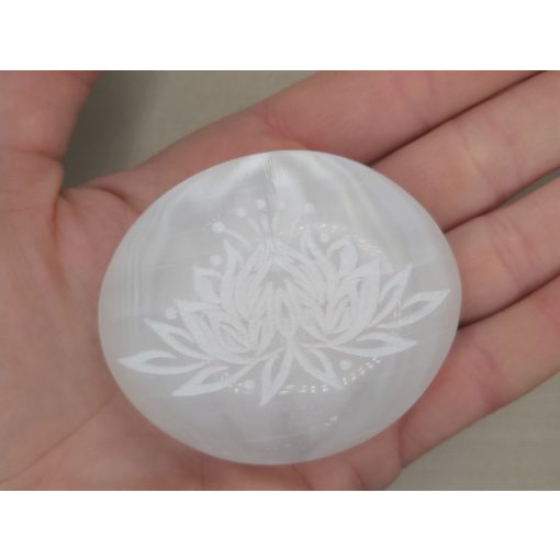 Szelenit marokkő lótuszvirággal 