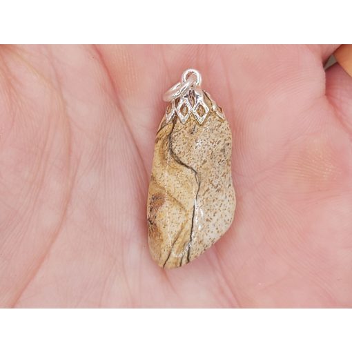 Tájkép jáspis medál 