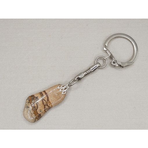 Tájkép jáspis kulcstartó 