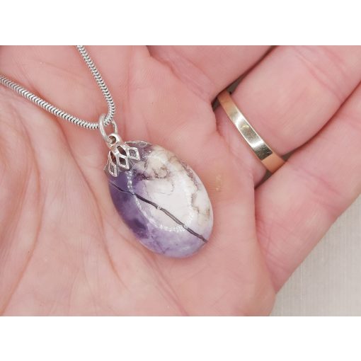 Tiffany kő medál kaboson