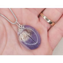 Tiffany kő medál kaboson