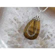 Tigrisszem medál csepp alakú