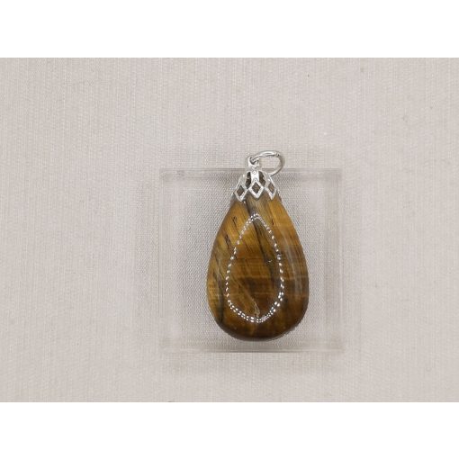 Tigrisszem medál csepp alakú