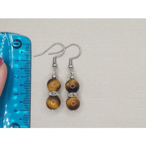 Tigrisszem golyós fülbevaló