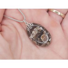 Turitella jáspis medál kaboson