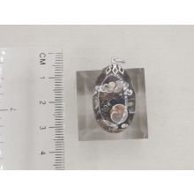 Turitella jáspis medál kaboson