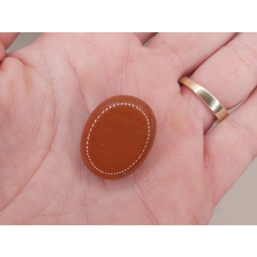 Vörös  jáspis marokkő lapos kicsi