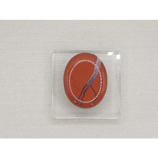 Vörös  jáspis marokkő lapos kicsi