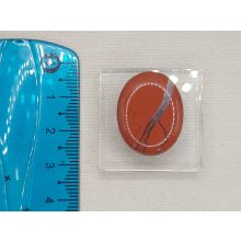 Vörös  jáspis marokkő lapos kicsi