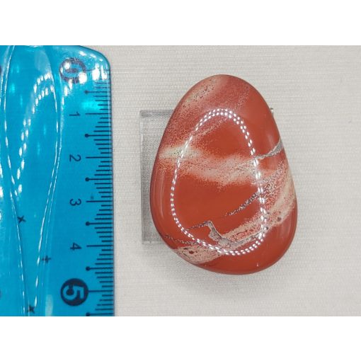 Vörös  jáspis marokkő lapos