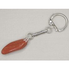Vörös  jáspis kulcstartó 