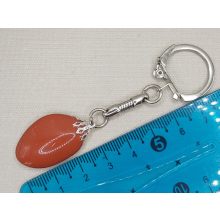 Vörös  jáspis kulcstartó 