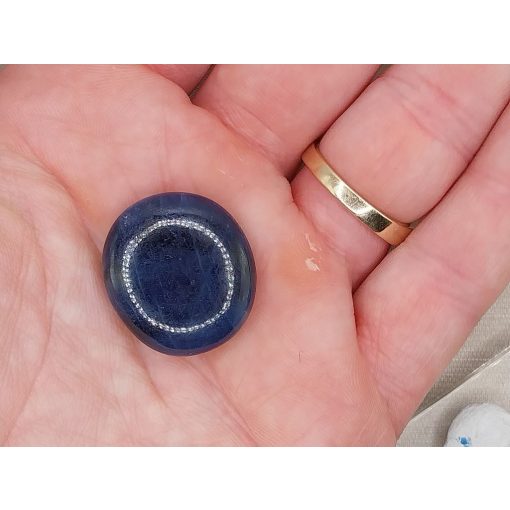 Zafír marokkő közepes lapos