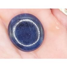 Zafír marokkő közepes lapos